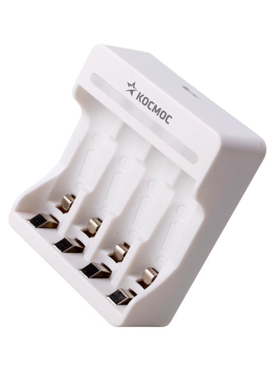 картинка Устройство зарядное для аккум. батареек AA; AAA 4 слота КОСМОС KOC803USB