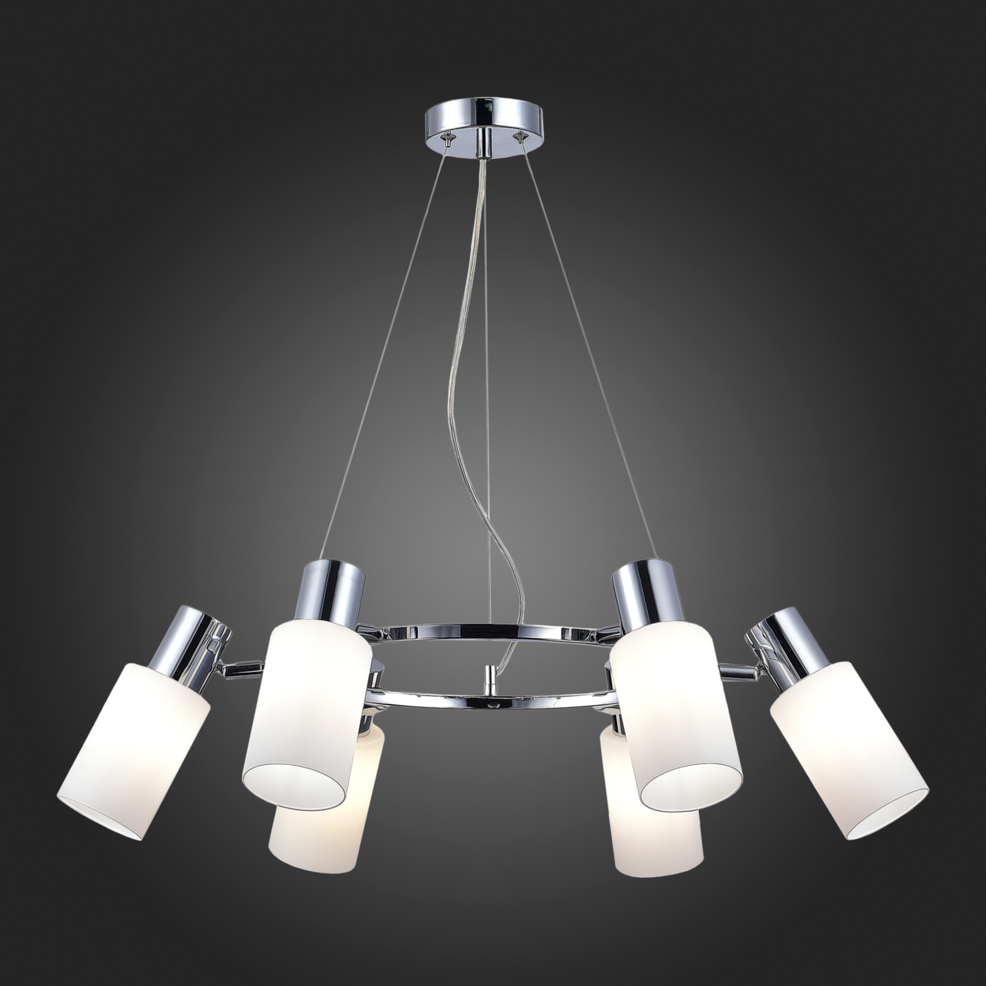 картинка SLE1139-103-06 Светильник подвесной Хром/Белый E14 6*60W