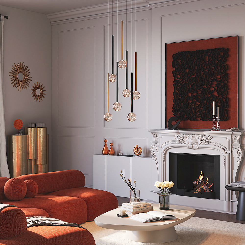 картинка Подвесной светильник Maytoni MOD383PL-L40BBS3K