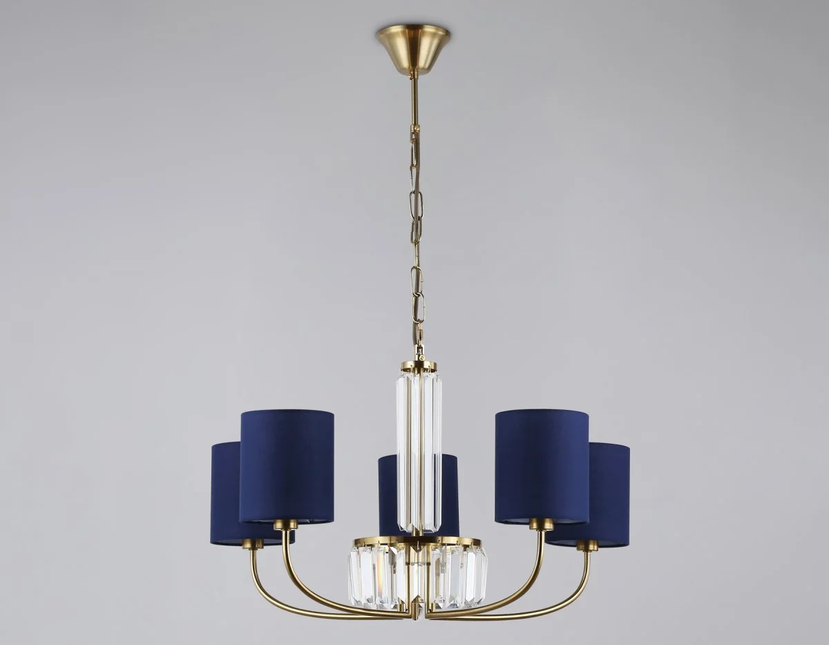 картинка Подвесная люстра с абажурами и хрусталем LH71271