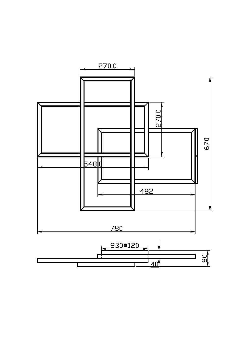 картинка Потолочный светильник Maytoni MOD015CL-L80GK