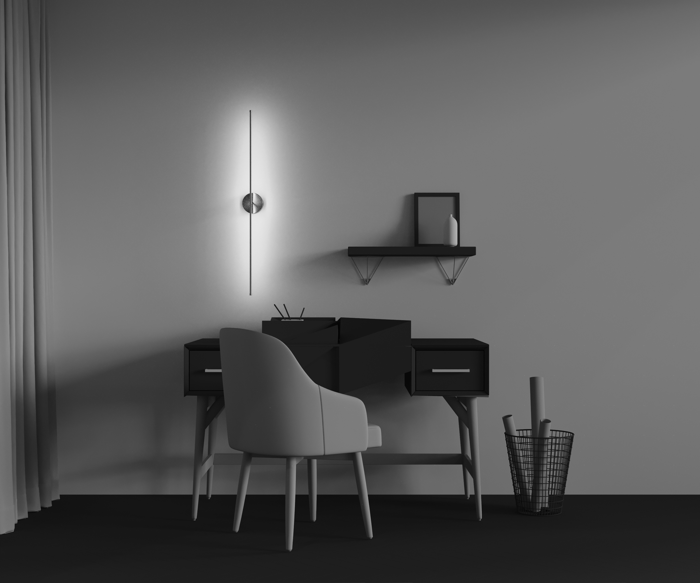 картинка Настенный светильник (бра) Technical C084WL-L12BS2.7K