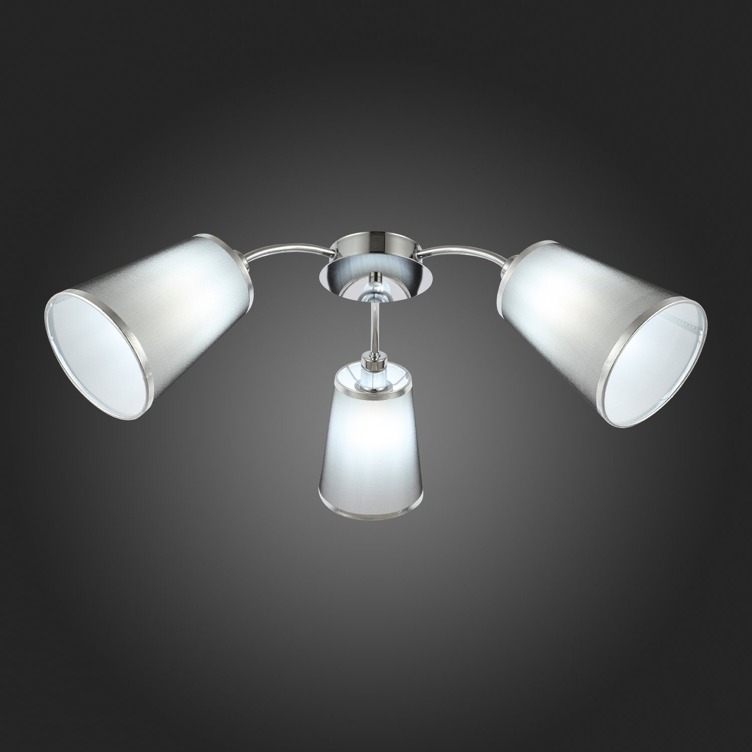 картинка SLE103002-03 Светильник потолочный Хром/Черный E14 3*40W