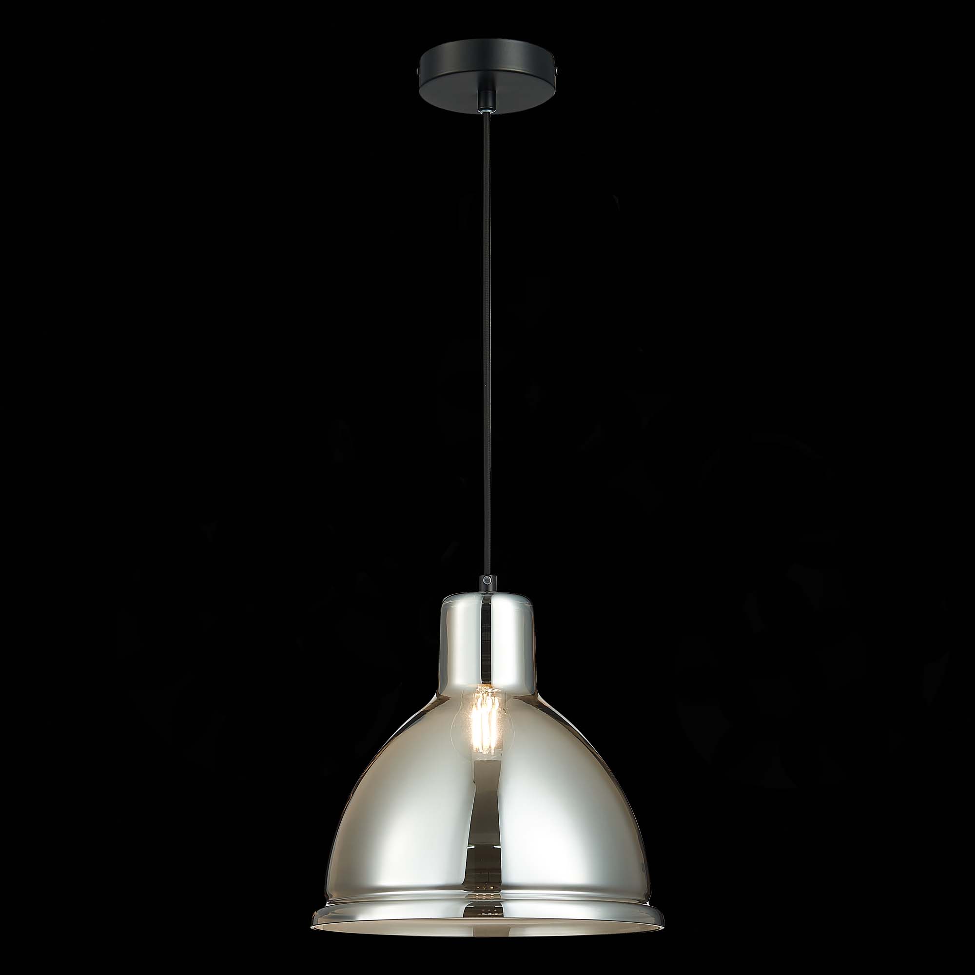 картинка SLE114713-01 Подвес Черный/Хром E27 1*60W