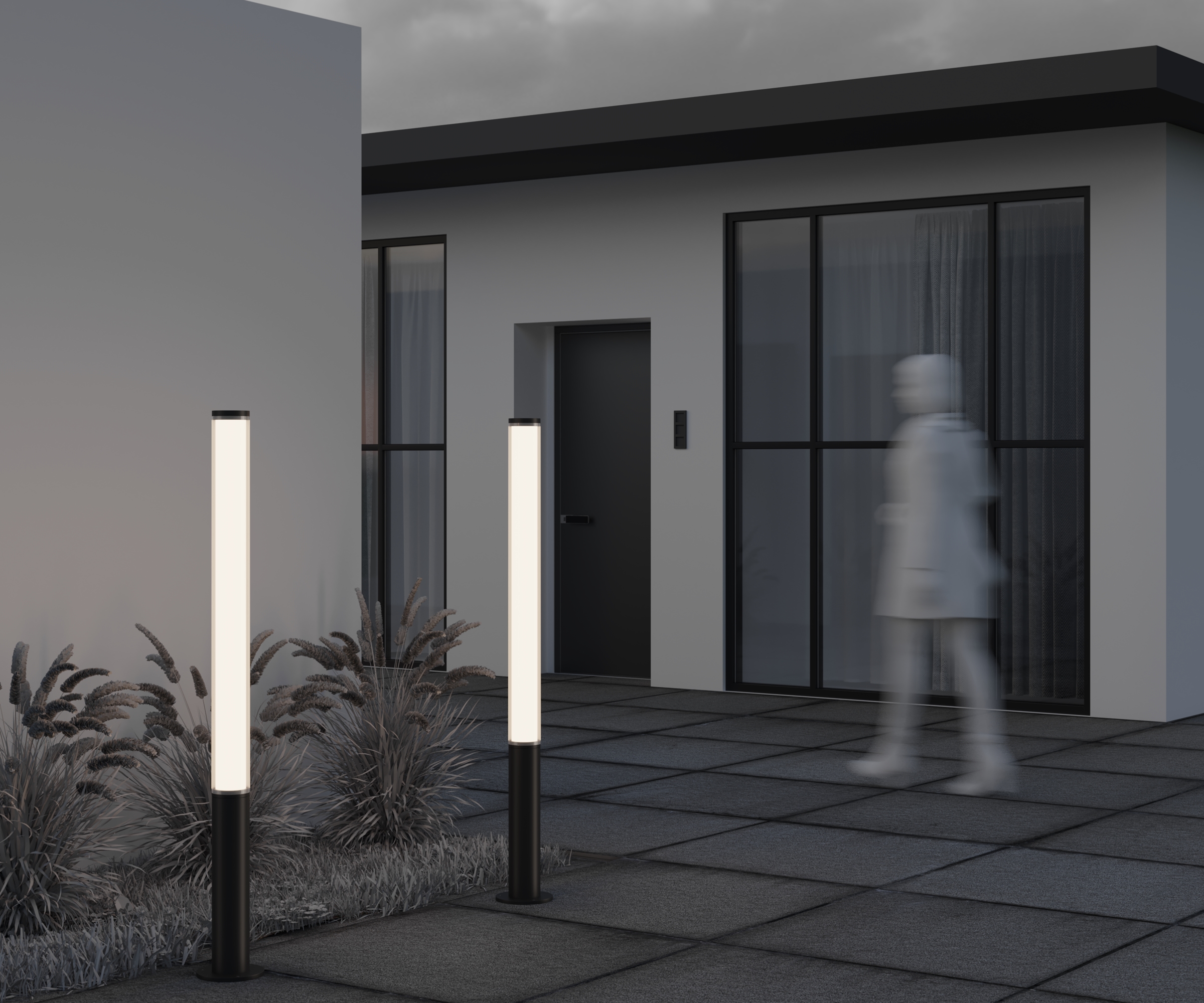 картинка Садово-парковый светильник Outdoor O041FL-L50B3K