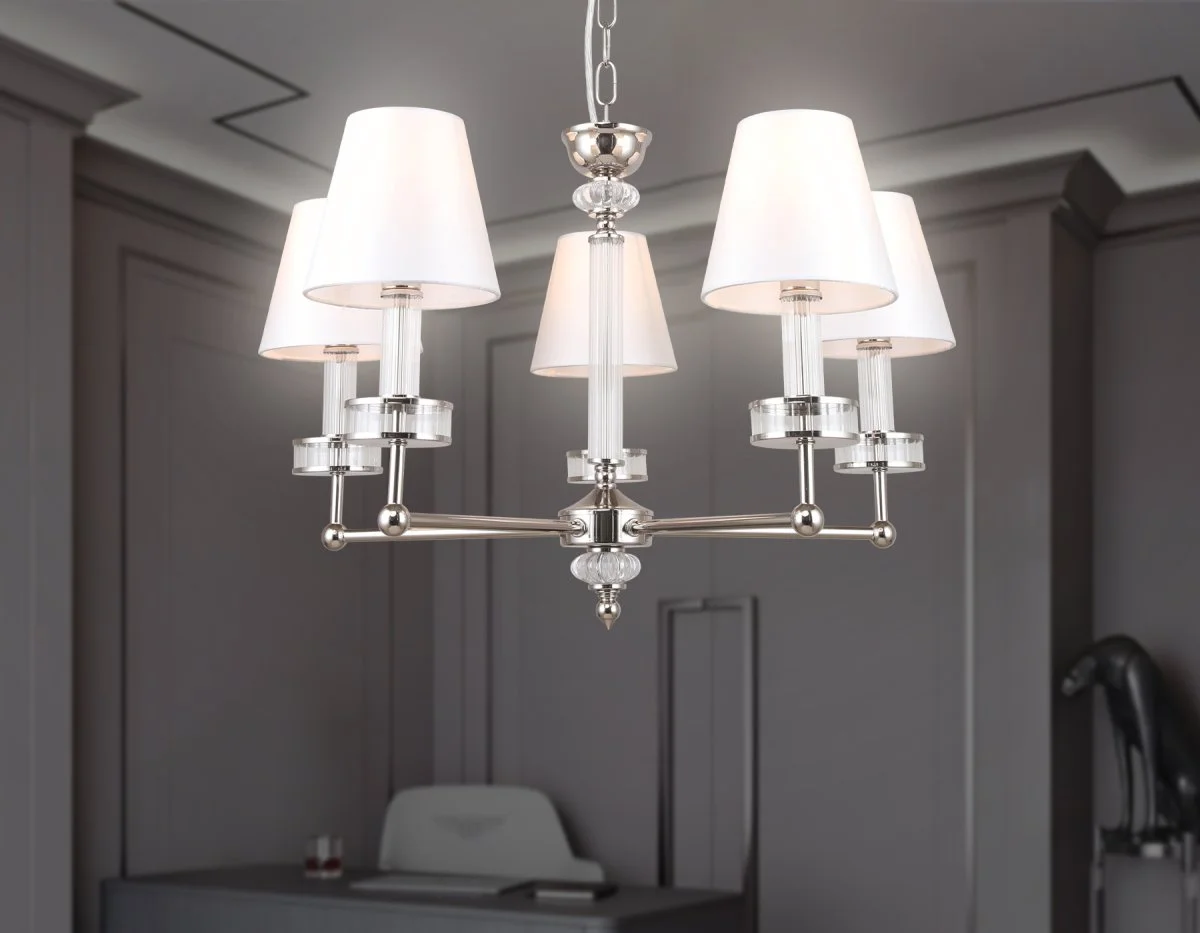 картинка Подвесная люстра с абажурами и хрусталем LH71001