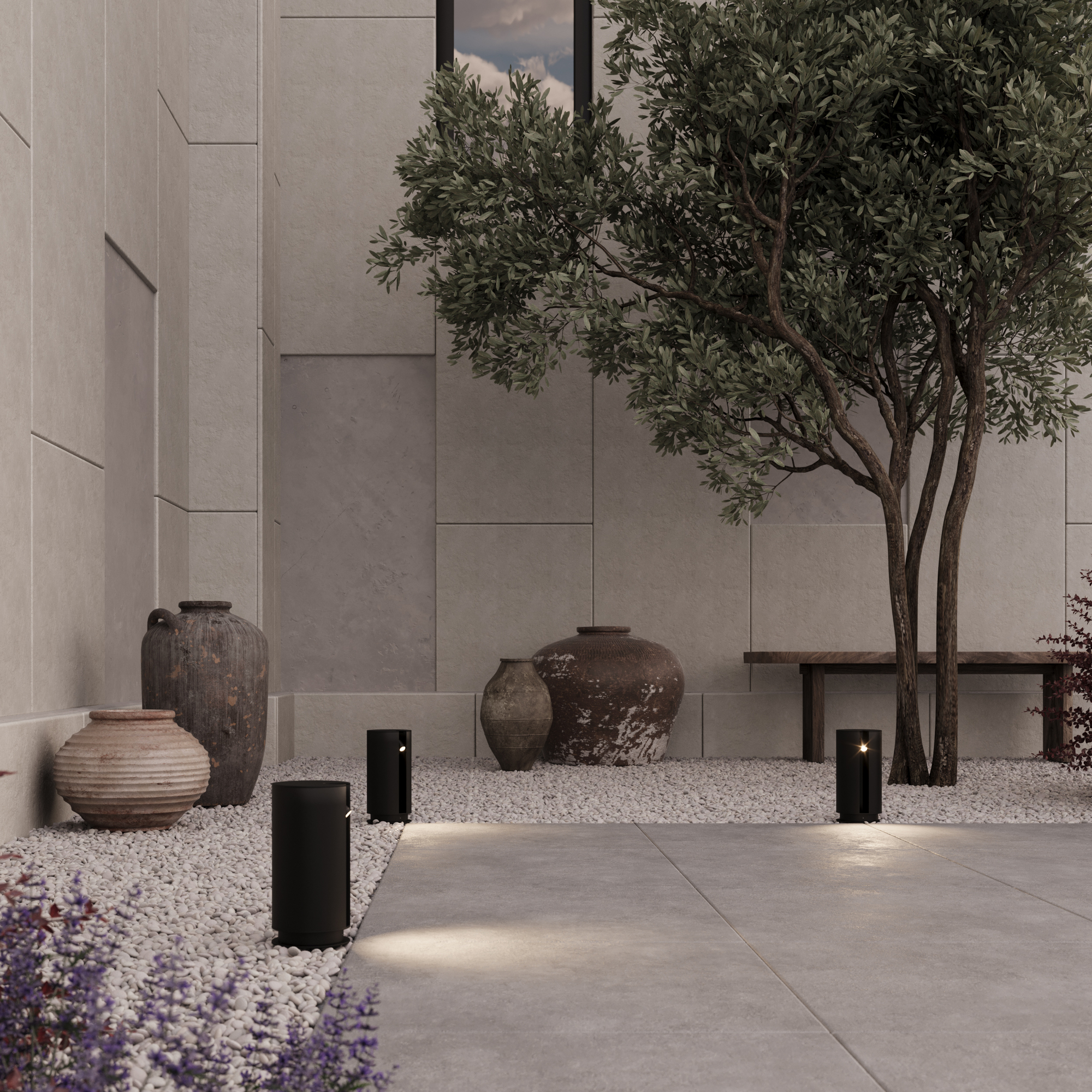 картинка Ландшафтный светильник Outdoor O468FL-L3B3K