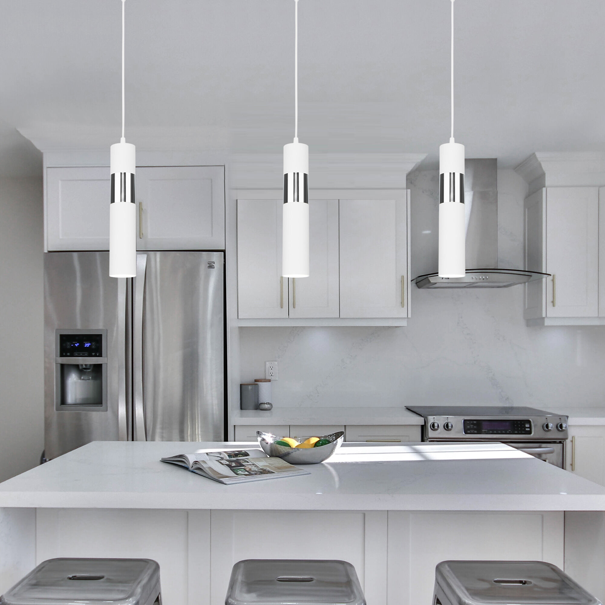 картинка Подвесной светильник 50097/1 белый/хром