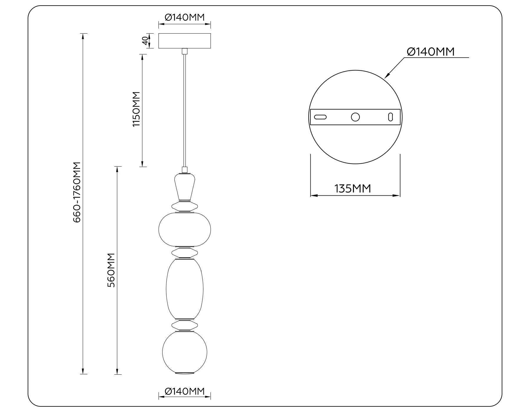 картинка Подвесной светодиодный светильник