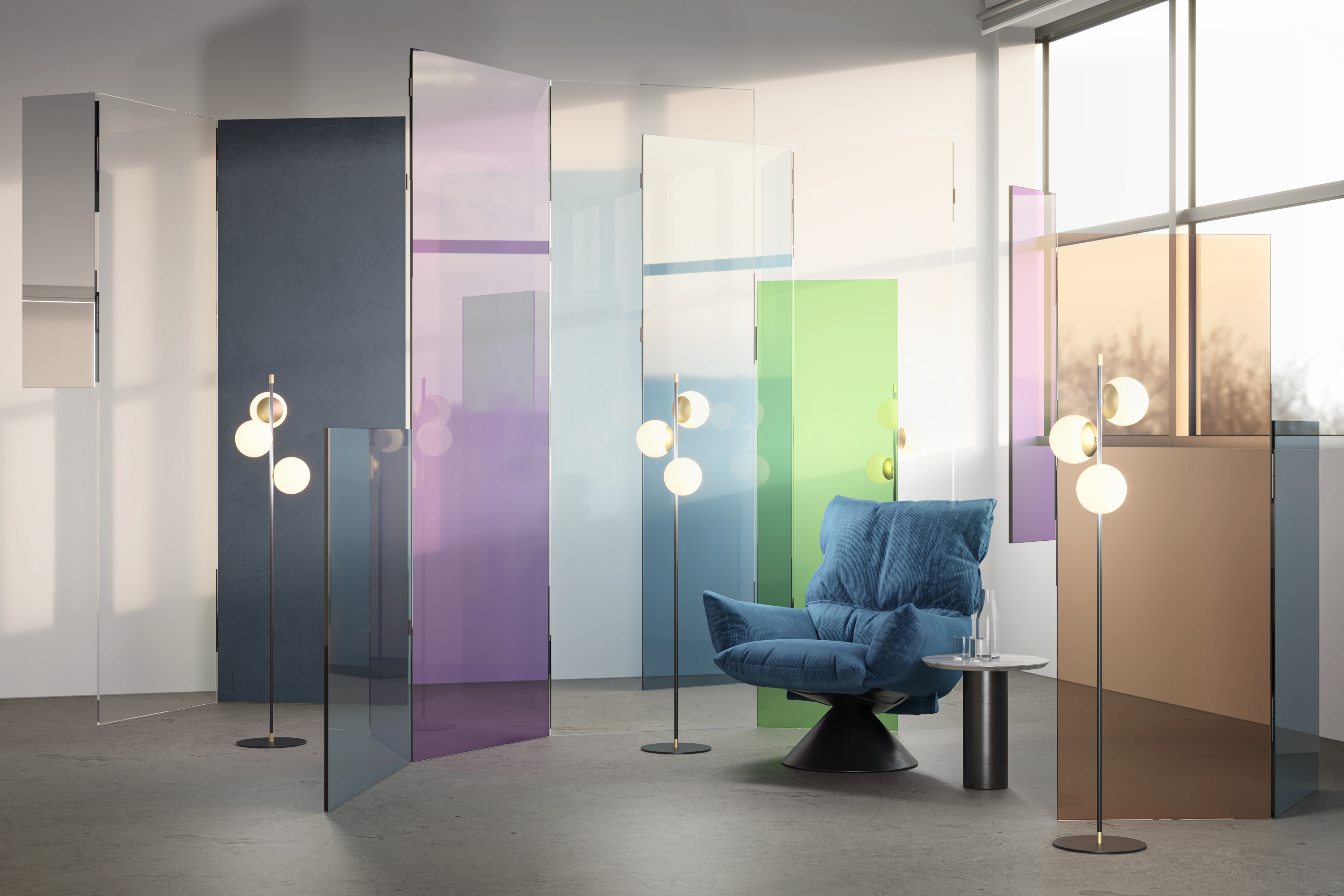 картинка Напольный светильник (торшер) Maytoni MOD048FL-03G