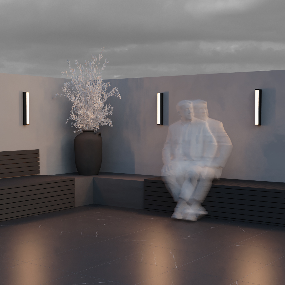 картинка Настенный светильник (бра) Outdoor O571WL-L20B3K