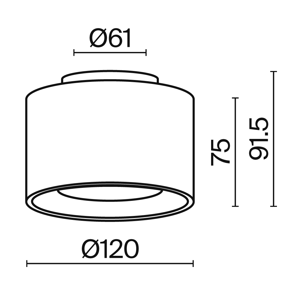 картинка Потолочный светильник Technical C009CW-L16W4K
