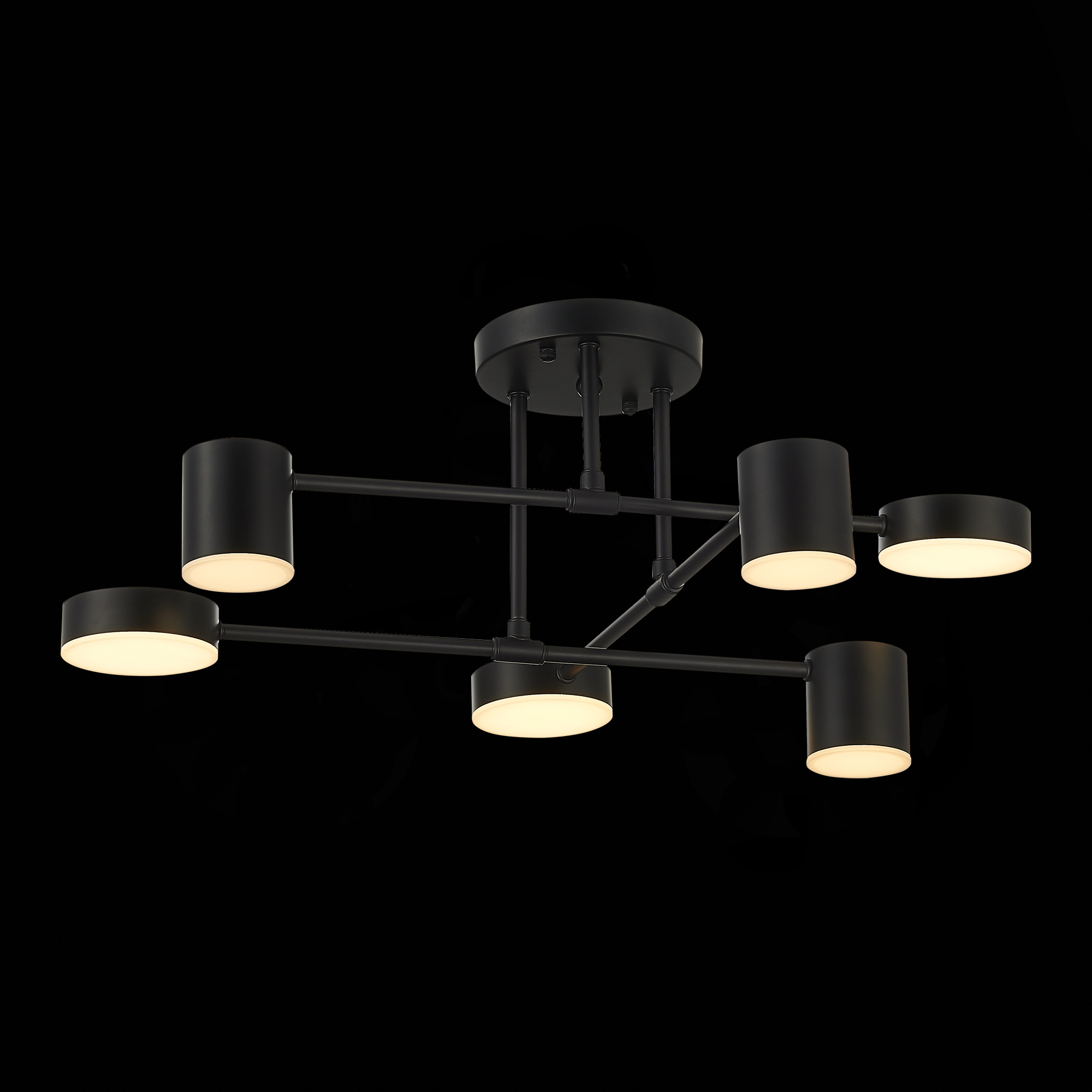 картинка SLE201042-06 Светильник потолочный Черный/Черный LED 6*7W 4000K