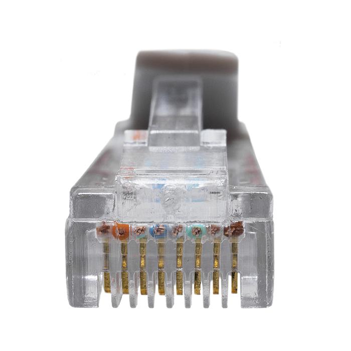 картинка Патч-корд U/UTP кат.5E 4х2х26AWG (7х0.16мм) Cu LSZH сер. 2м SUPRLAN 10-0143