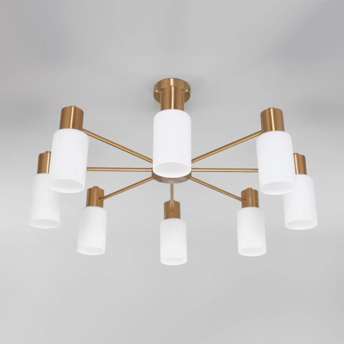 картинка Умная потолочная люстра в стиле лофт 70160/8 латунь Smart