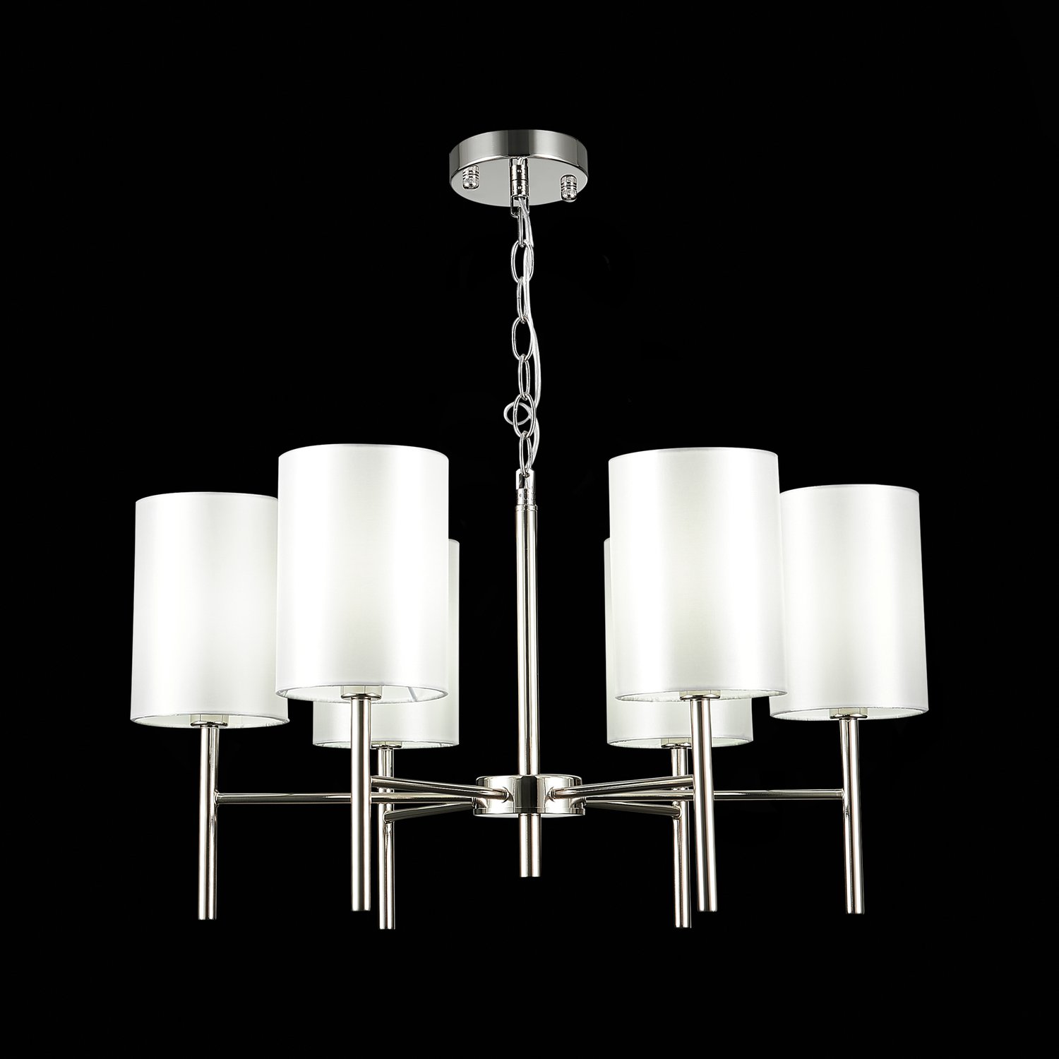 картинка SLE107303-06 Светильник подвесной Никель/Белый E14 6*40W