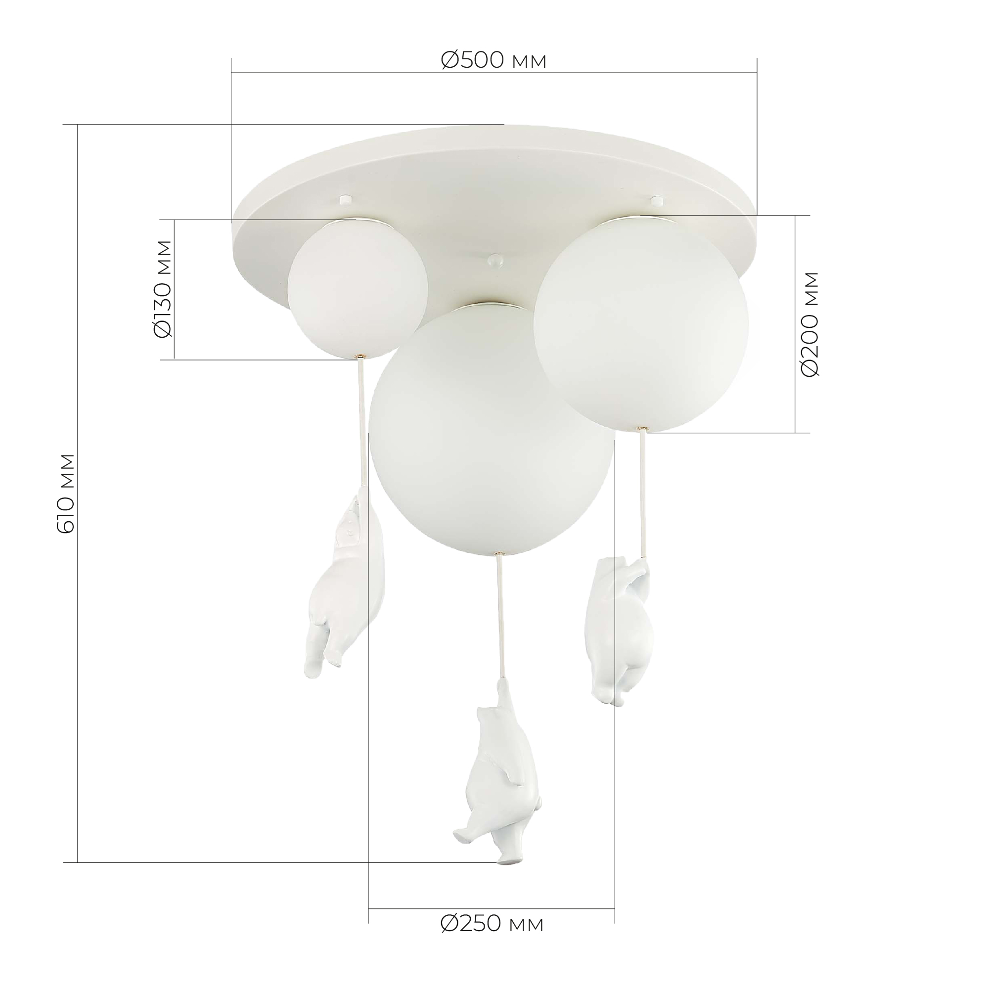 картинка SLE115402-03 Светильник потолочный Белый/Белый E27/G9 3*160W