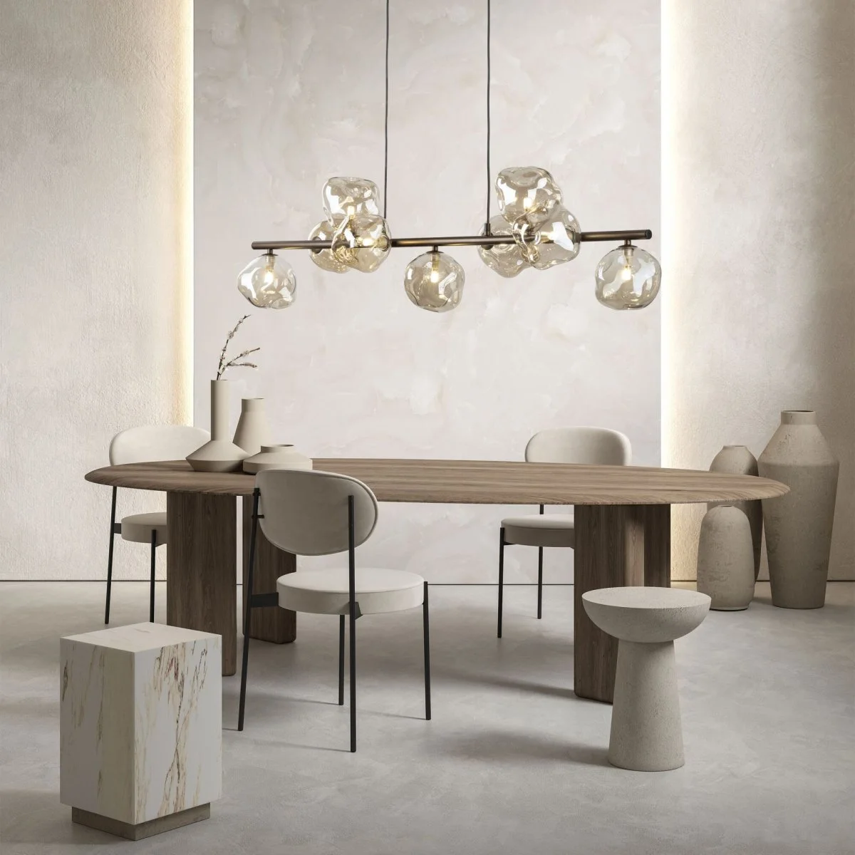 картинка Подвесной светильник со стеклянными плафонами 11037 Lava Brown