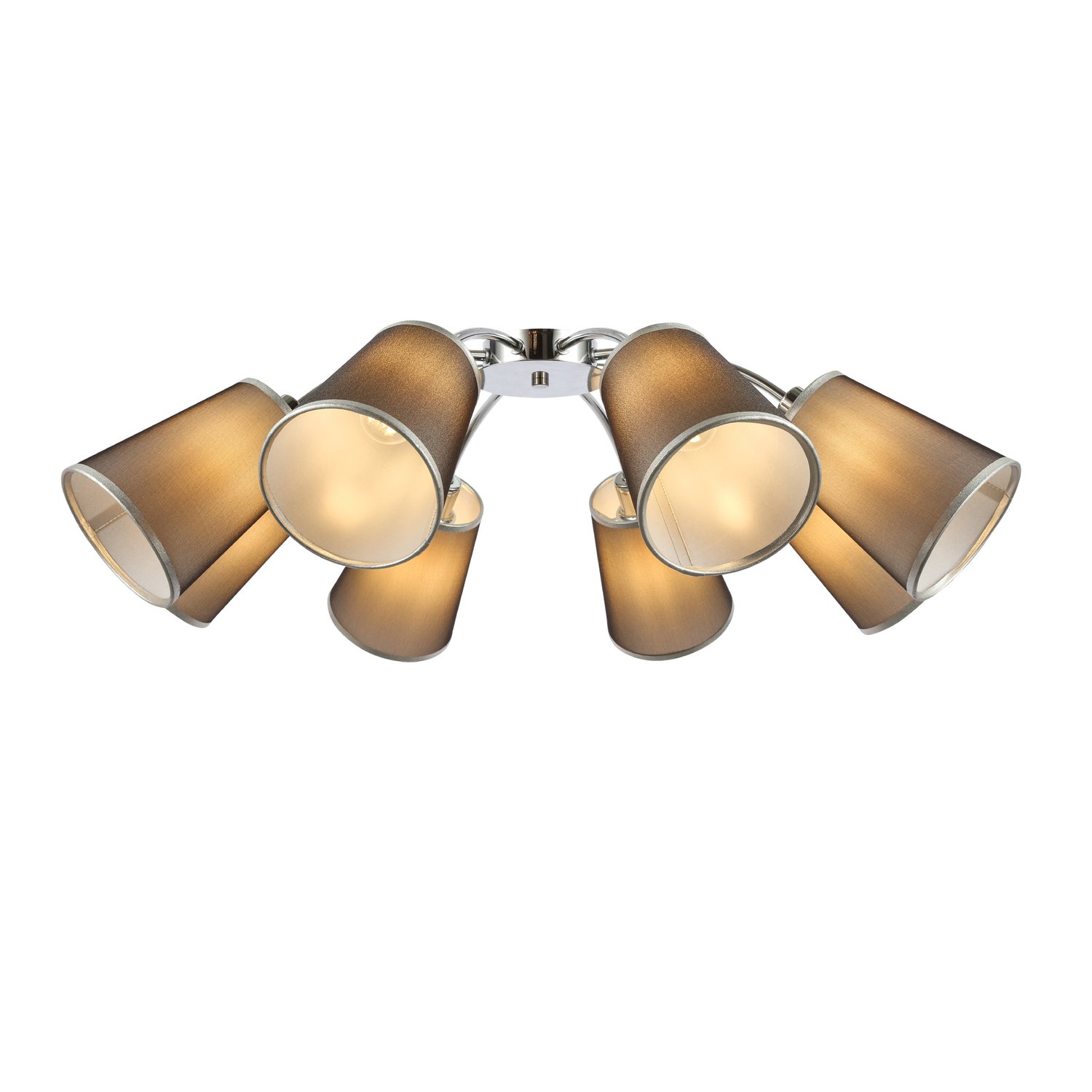 картинка SLE103002-08 Светильник потолочный Хром/Черный E14 8*40W