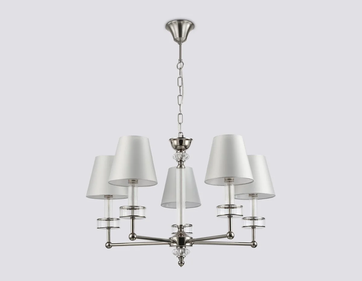 картинка Подвесная люстра с абажурами и хрусталем LH71001