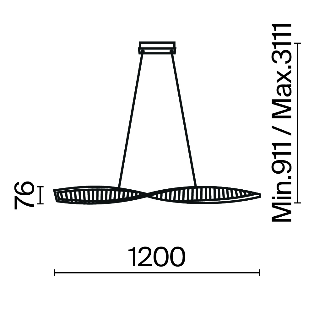 картинка Подвесной светильник Maytoni P097PL-L36BS3K