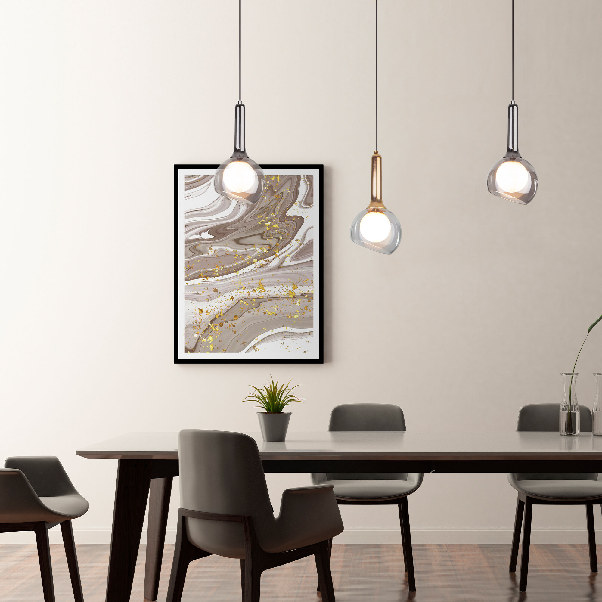 картинка Подвесной светильник со стеклянным плафоном 50188/1 хром