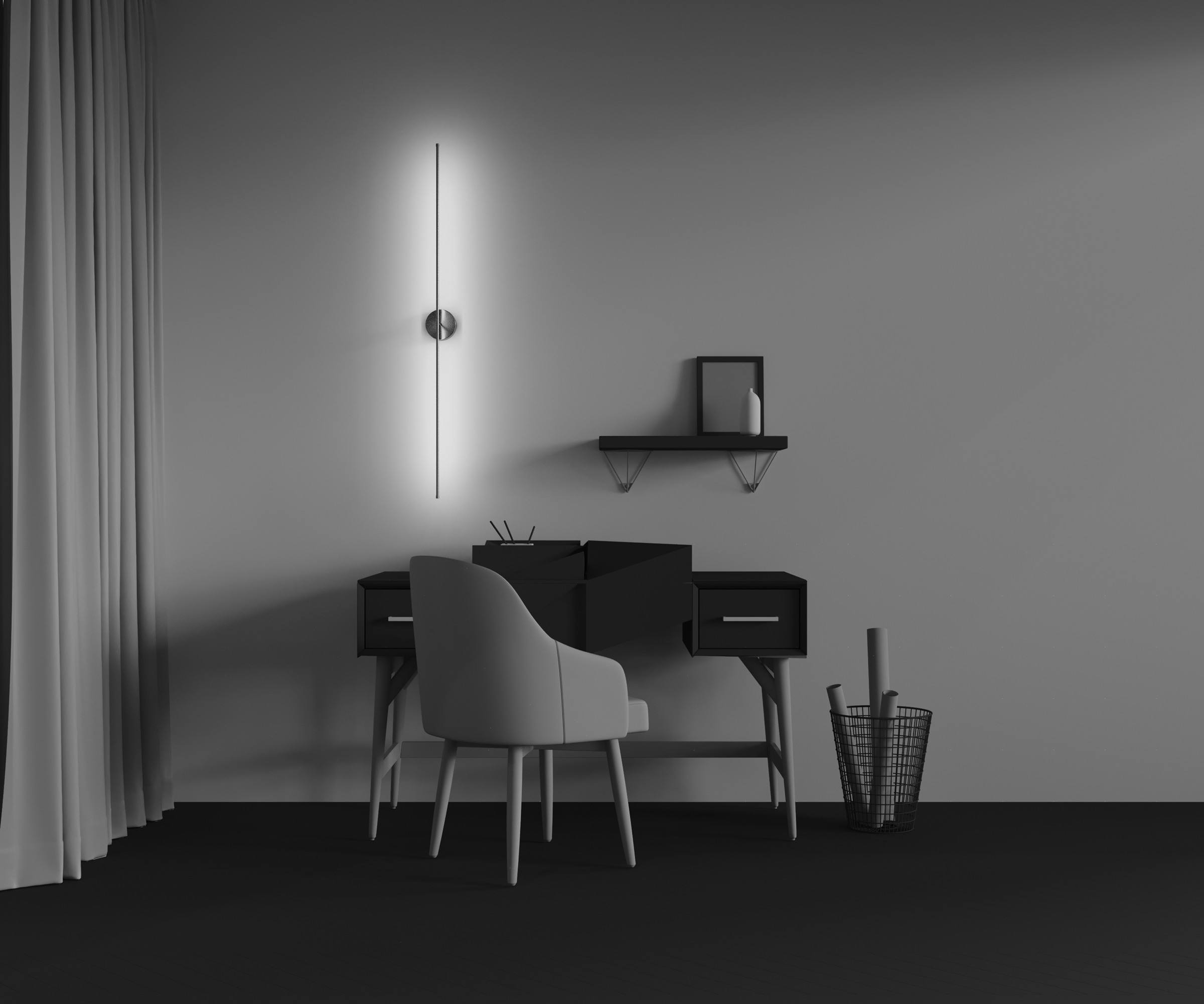 картинка Настенный светильник (бра) Technical C084WL-L18BS2.7K