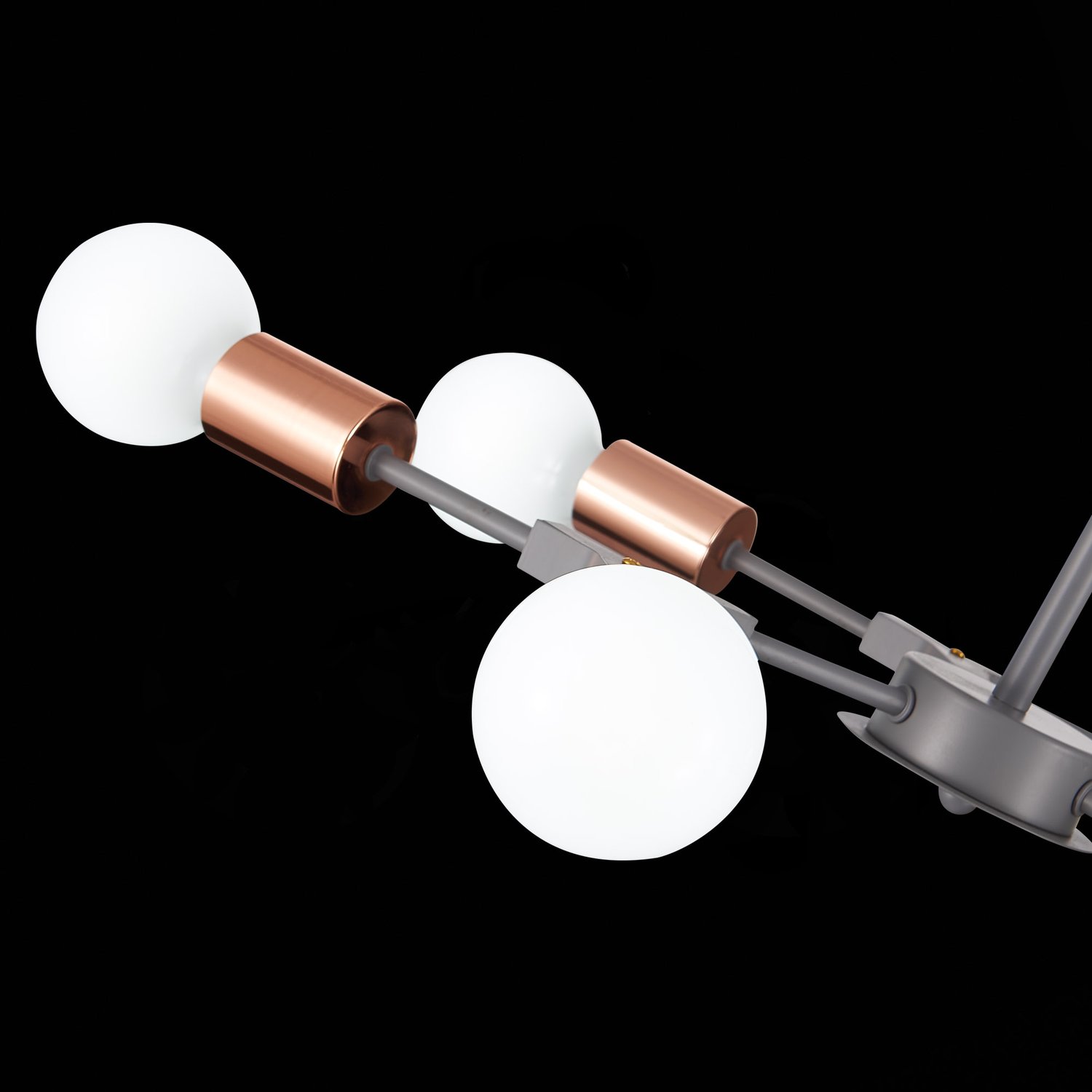 картинка SLE106403-06 Светильник потолочный Серый, Розовое золото E27 6*60W