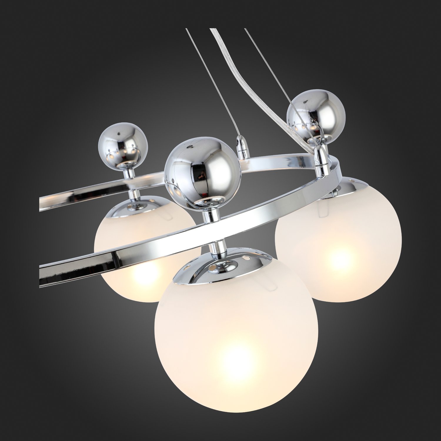 картинка SLE106103-05 Светильник подвесной Хром/Белый E27 5*60W