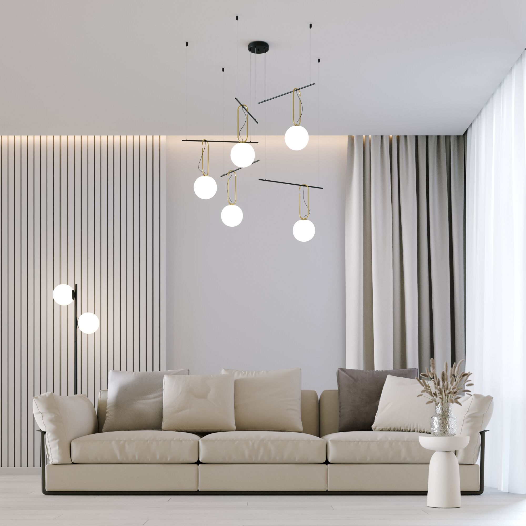 картинка Умный подвесной светильник 70143/5 черный