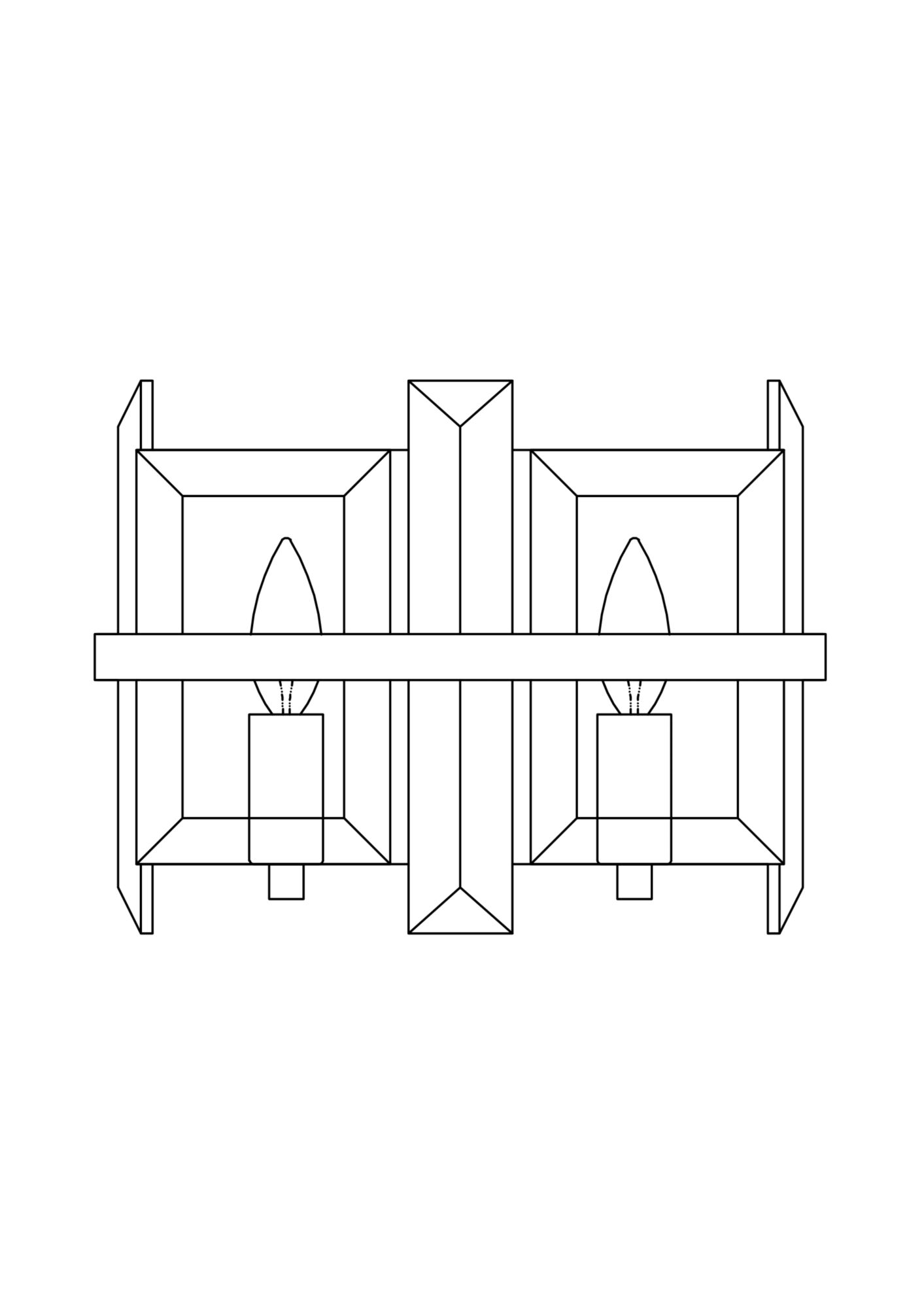 картинка Настенный светильник (бра) Maytoni MOD201WL-02N