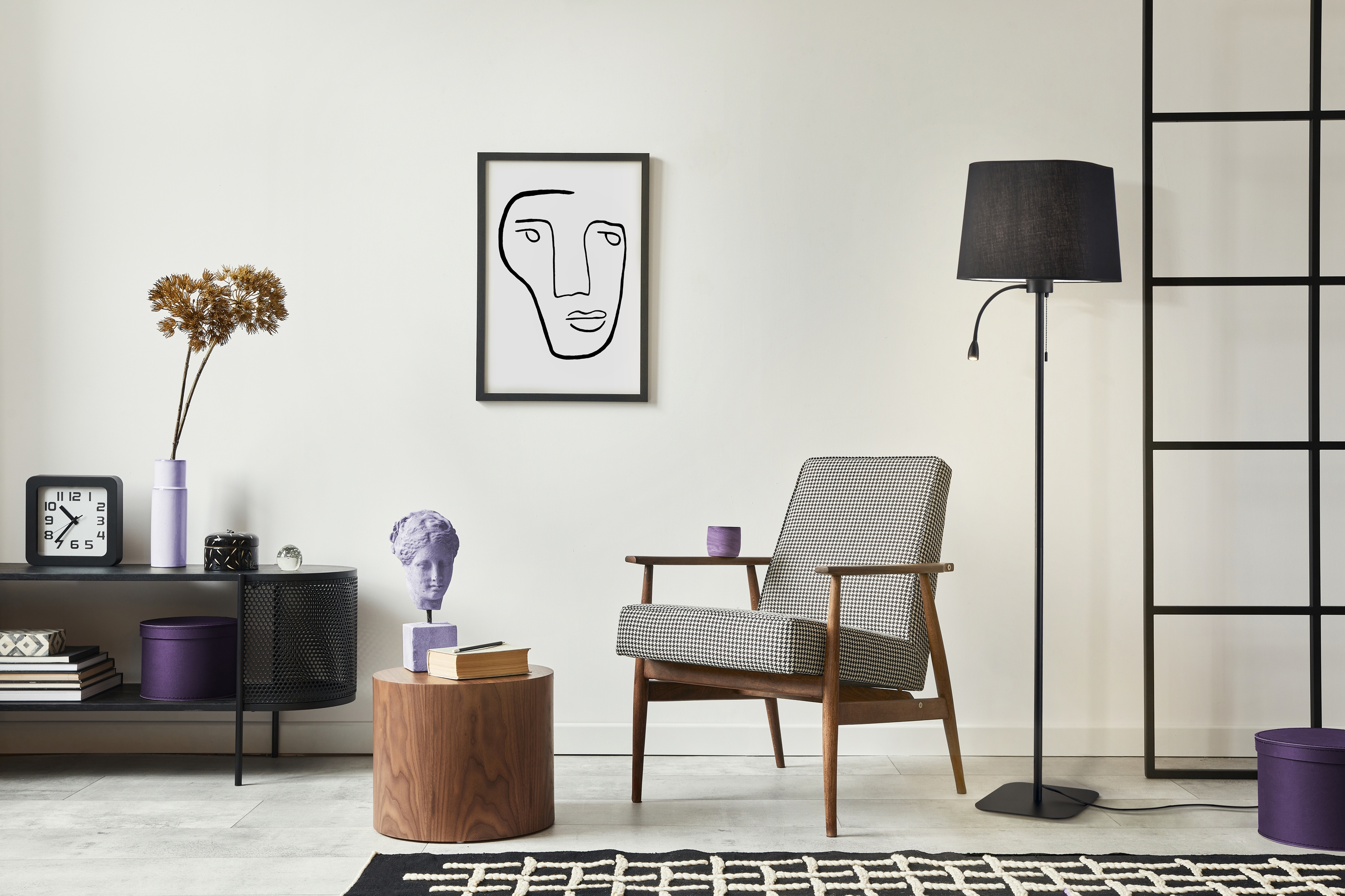 картинка Напольный светильник (торшер) Maytoni Z001FL-L3W-1B