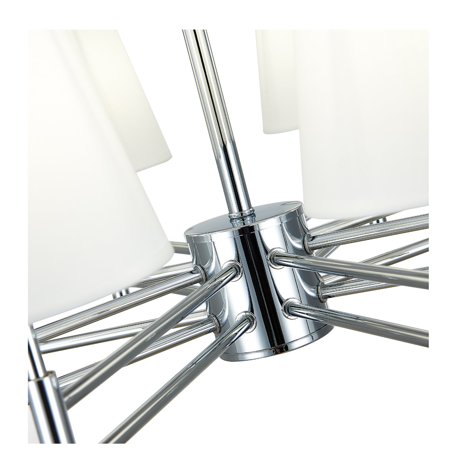 картинка SLE105403-08 Светильник подвесной Хром/Белый E14 8*40W