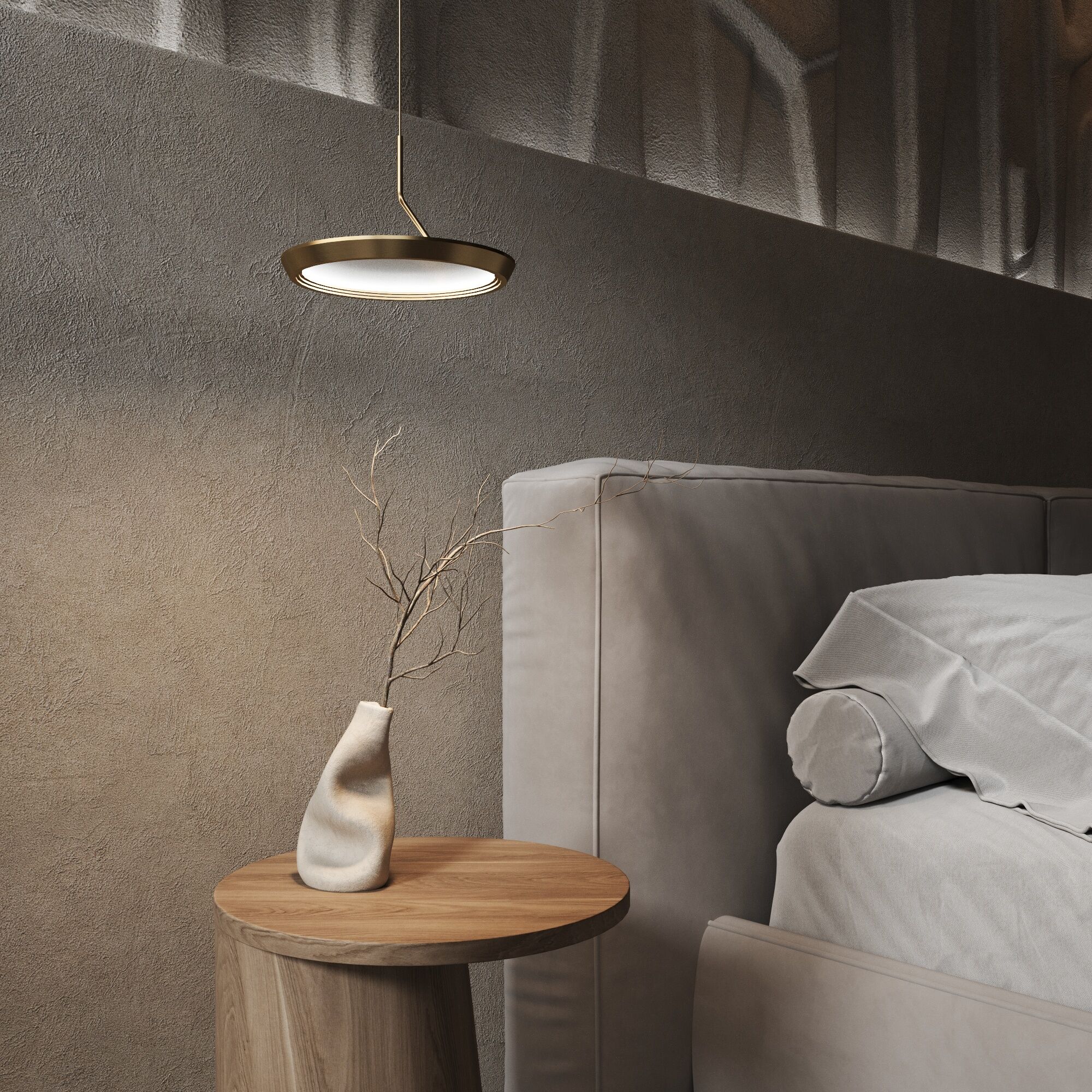 картинка Подвесной светодиодный светильник 90034/1 золото