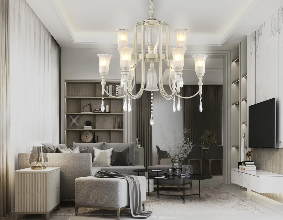 картинка Подвесная люстра с хрусталем TR3248