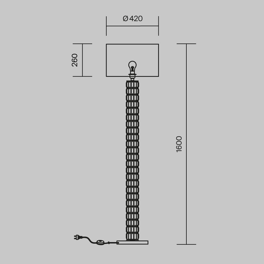 картинка Напольный светильник (торшер) Maytoni DIA008FL-01CH
