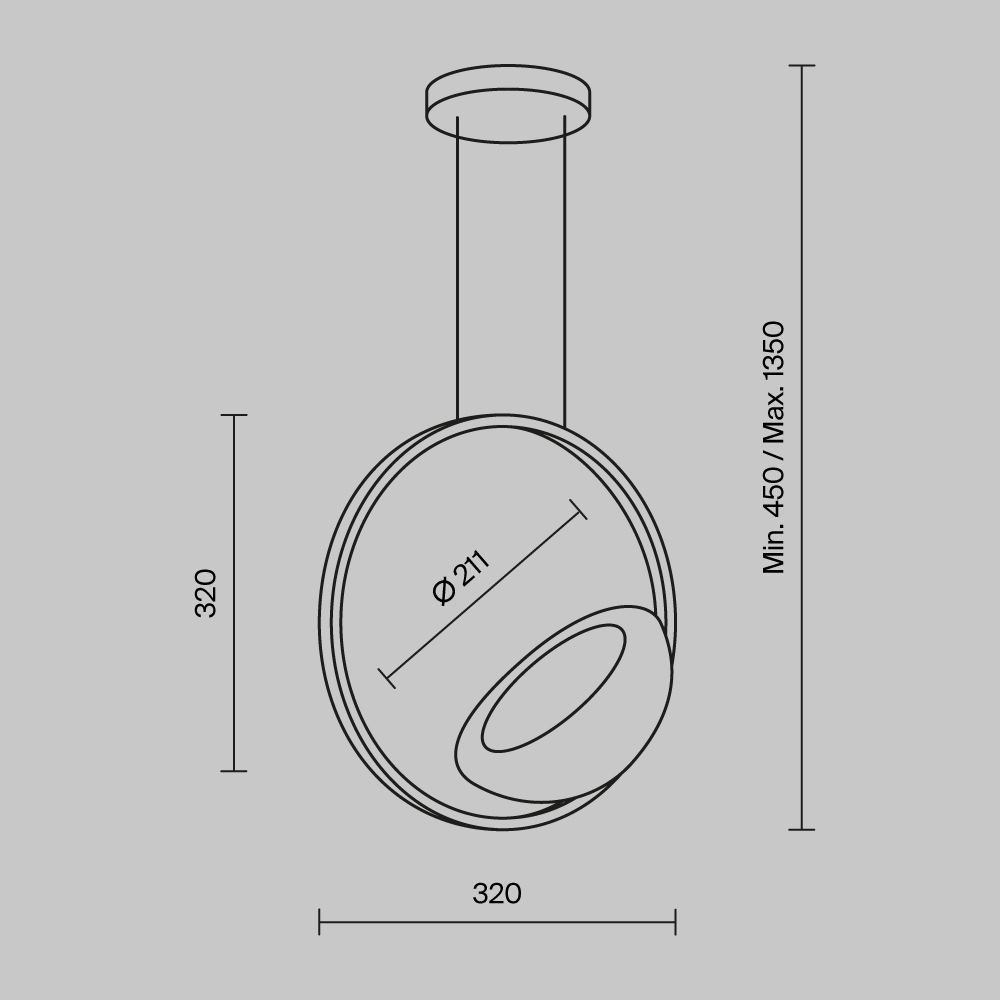 картинка Подвесной светильник Maytoni MOD327PL-L5BS3K
