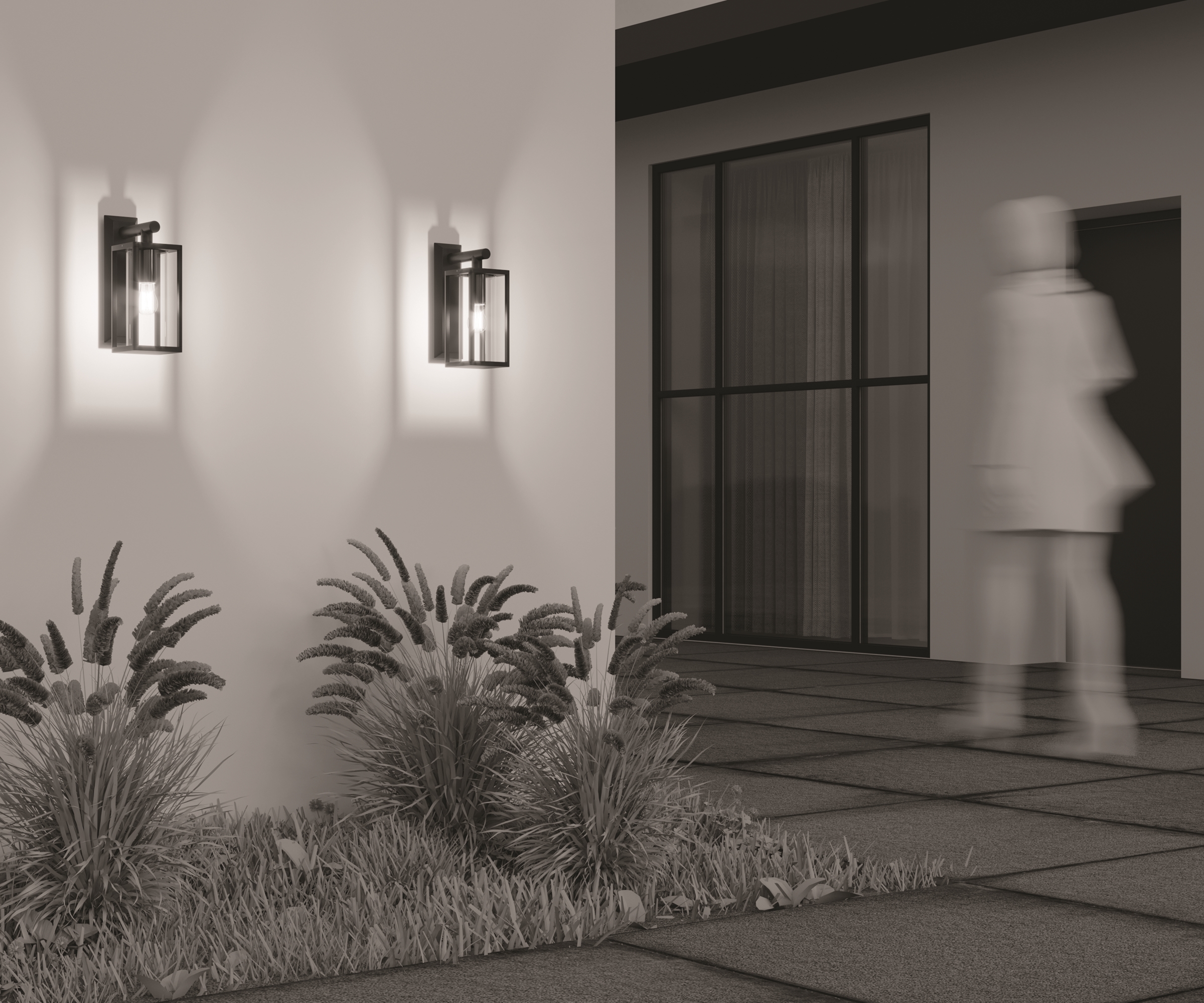 картинка Настенный светильник (бра) Outdoor O452WL-01GF1