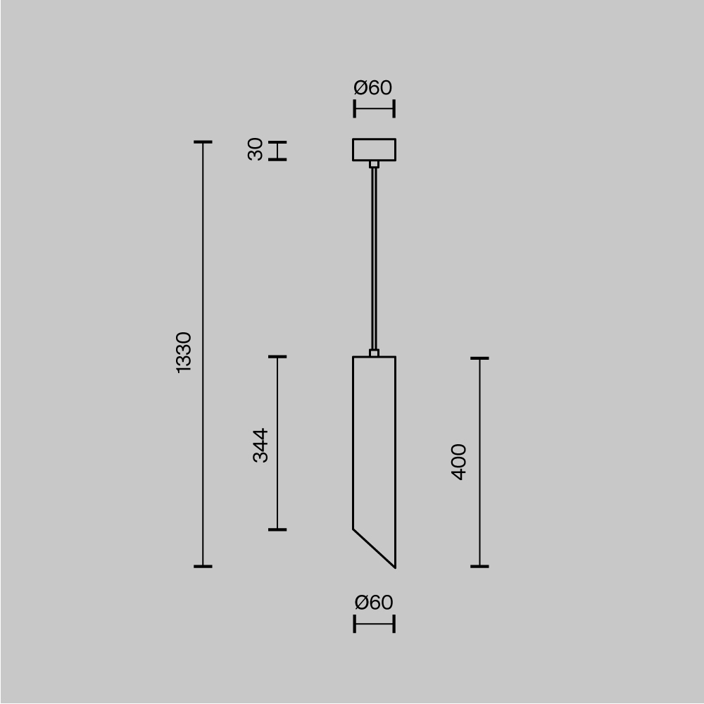 картинка Подвесной светильник Technical P044PL-01-40GU10-W