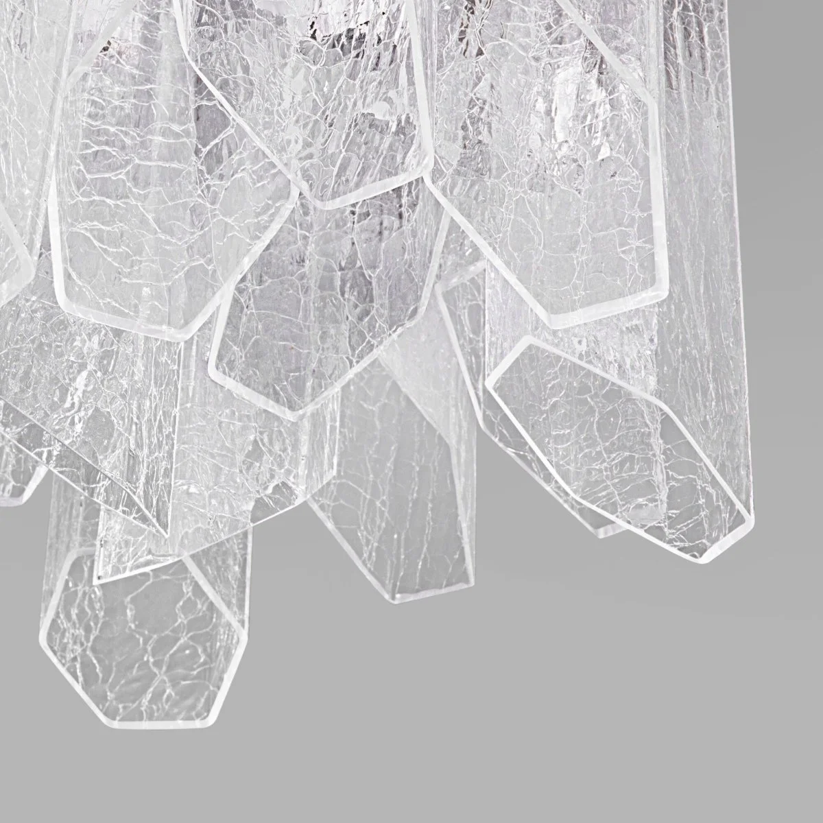 картинка Умный потолочный светильник с плафонами из фактурного стекла 381/10