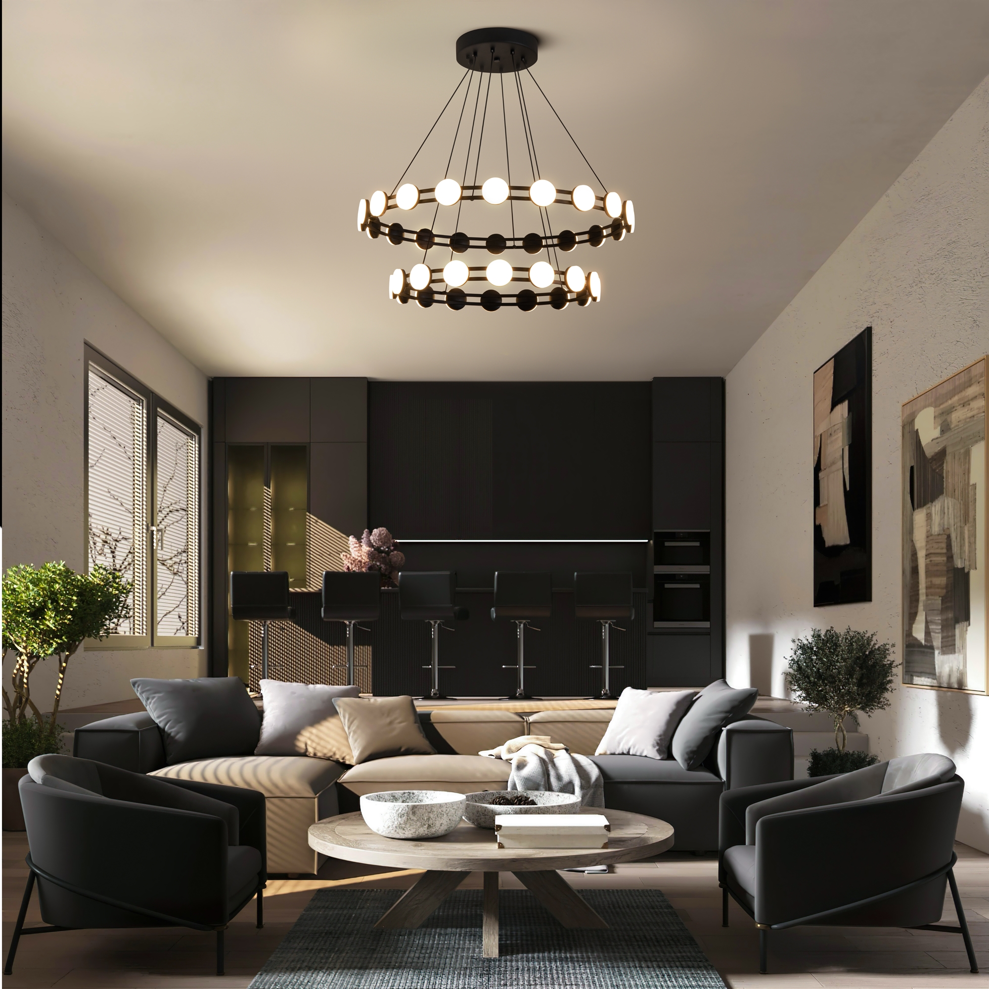 картинка Подвесной светильник Freya FR6180PL-L32B