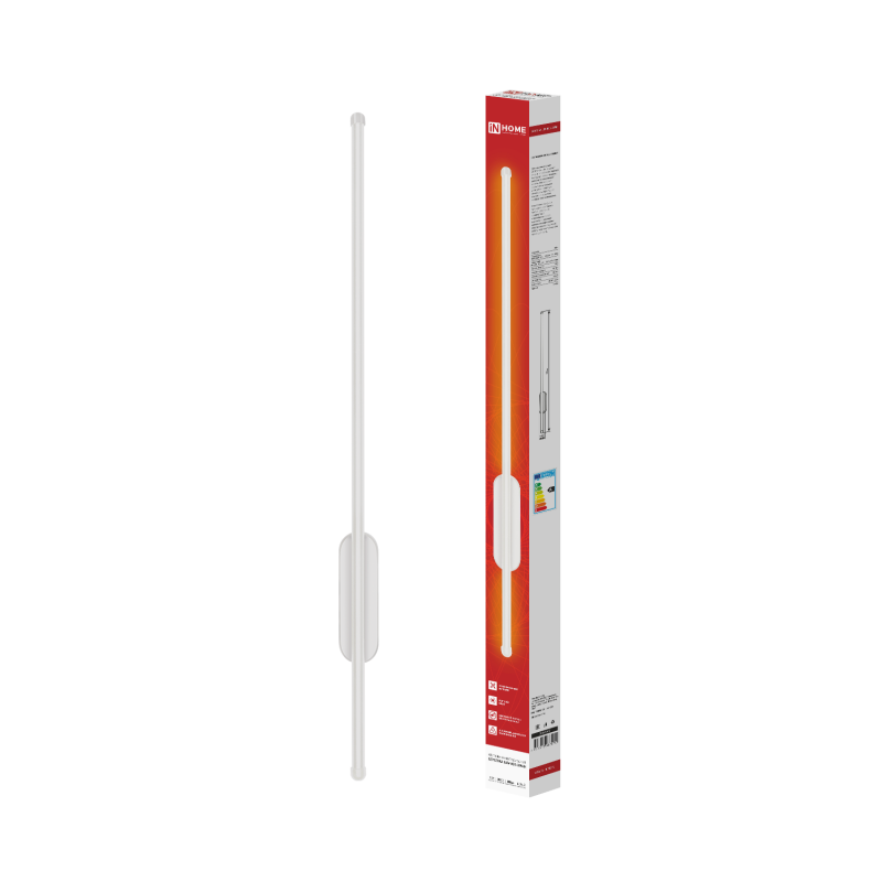картинка Светильник светодиодный ESTETIKA LUV-80B-30WH 15Вт 230В 3000K 1050Лм 800х50x25 белый IN HOME