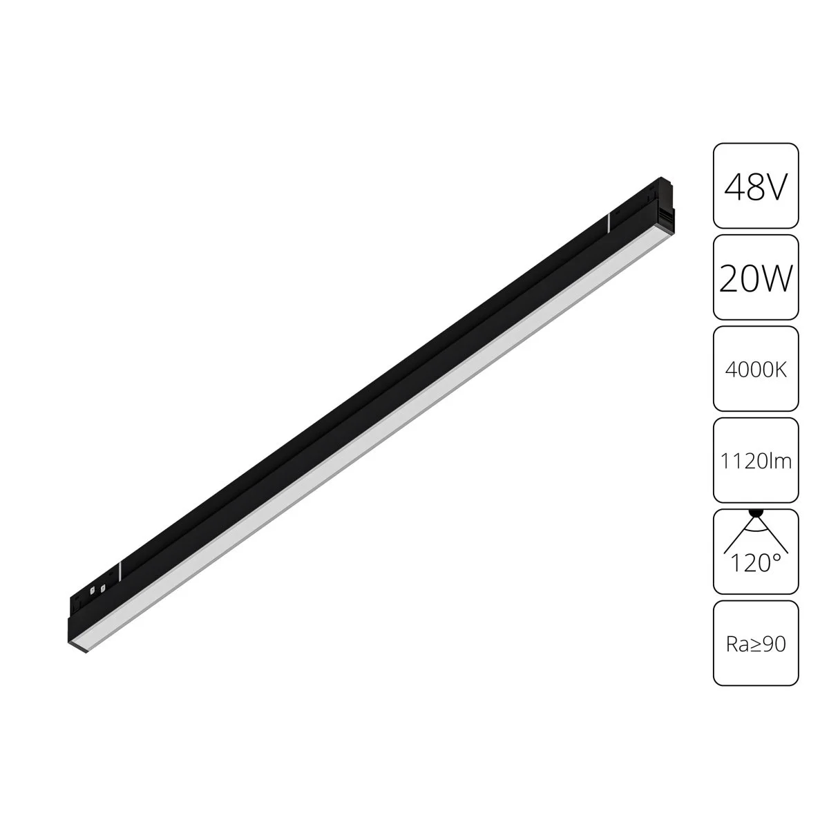 картинка Магнитный трековый светильник Arte Lamp EXPERT A5723PL-1BK