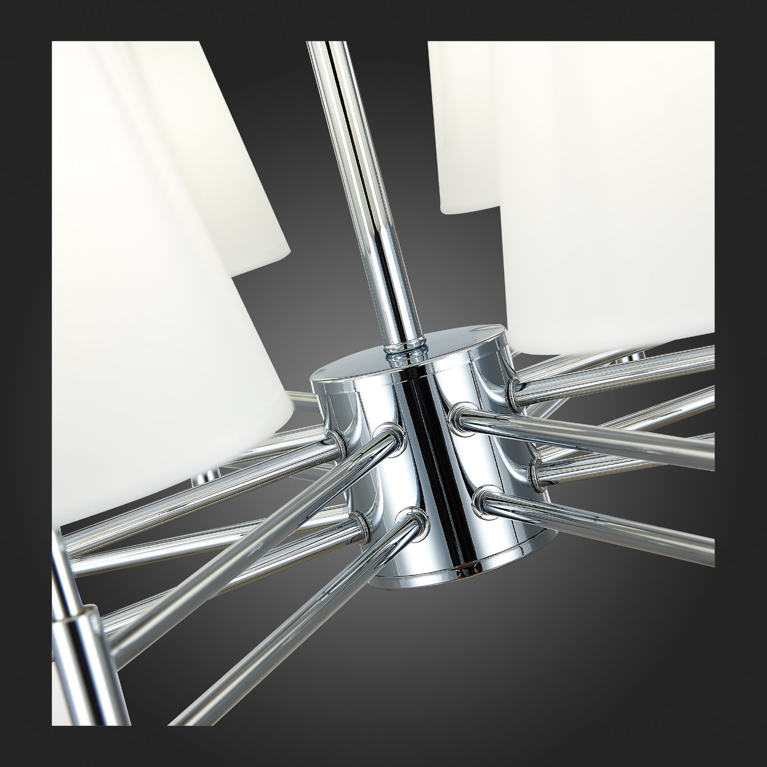 картинка SLE105403-08 Светильник подвесной Хром/Белый E14 8*40W