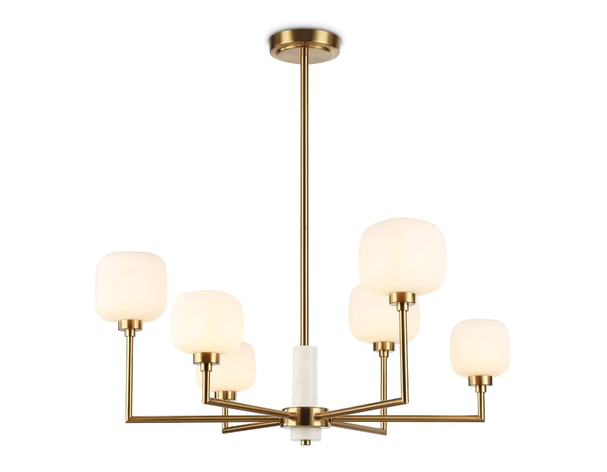 картинка Люстра на штанге с мрамором LH53015