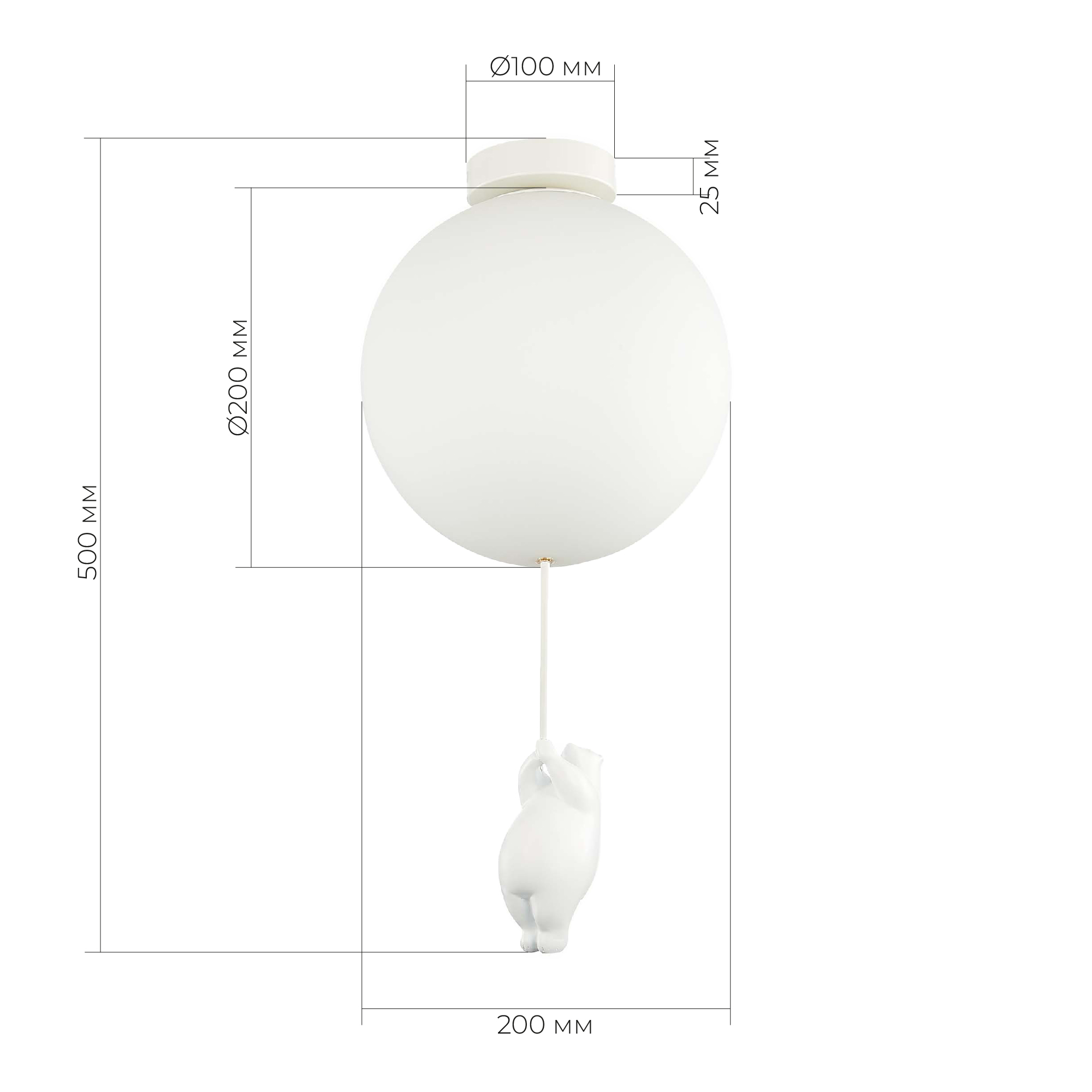 картинка SLE115412-01 Светильник подвесной Белый/Белый E27 1*60W