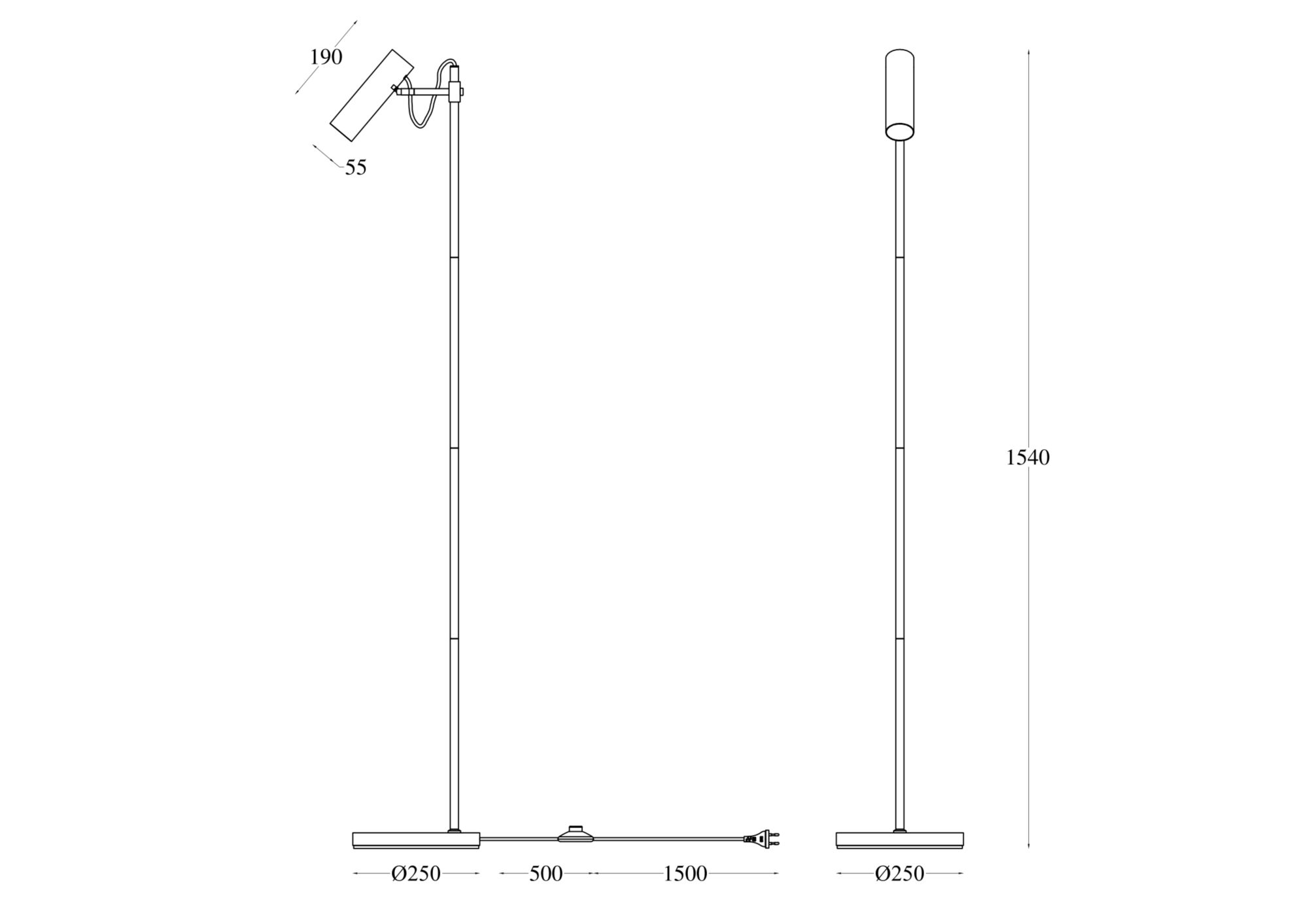 картинка Напольный светильник (торшер) Maytoni MOD129FL-01W