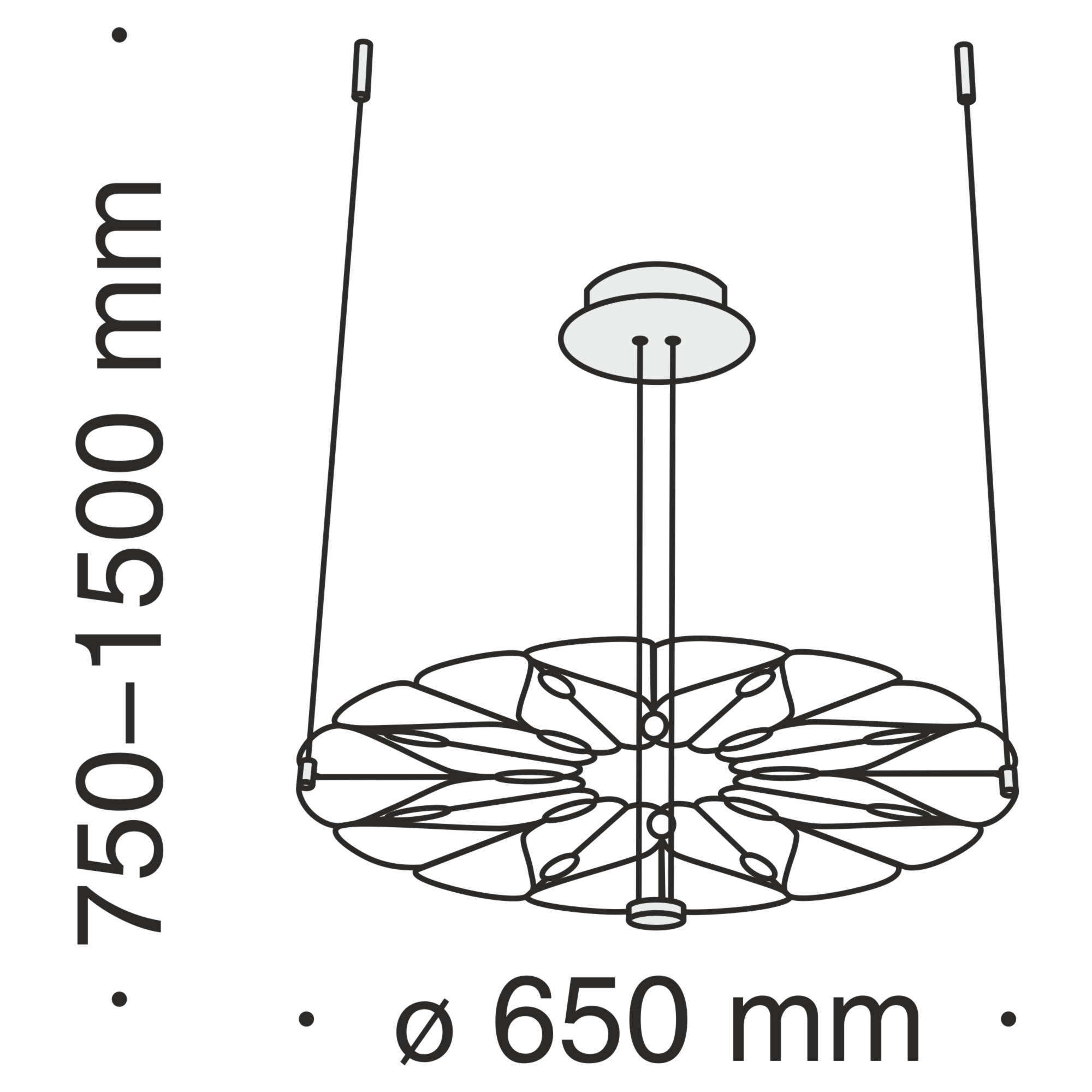 картинка Подвесной светильник Maytoni MOD037PL-L16B
