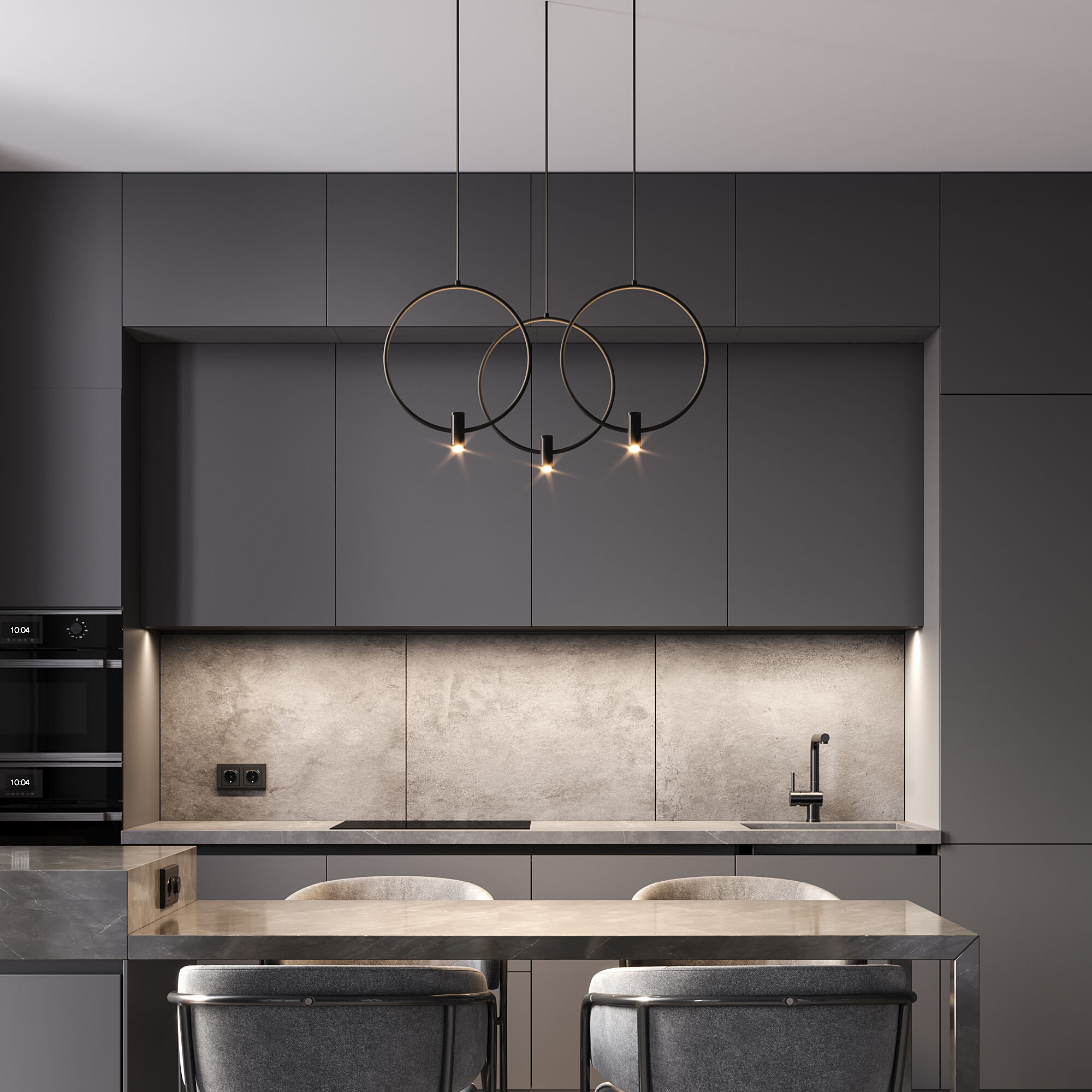 картинка Подвесной светильник 50257/3 LED черный