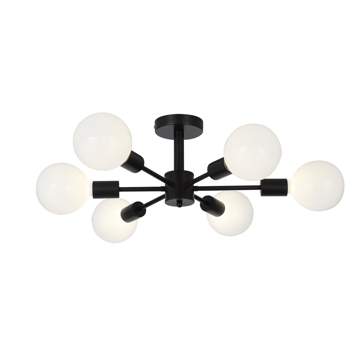 картинка SL419.402.06 Светильник потолочный Черный E27 6*60W